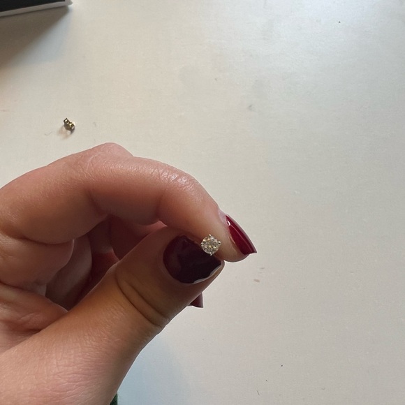 NWT Bloomingdale’s Natural Diamond Stud Earrings (.33 ctw) - sells for $1,250 - Picture 8 of 11